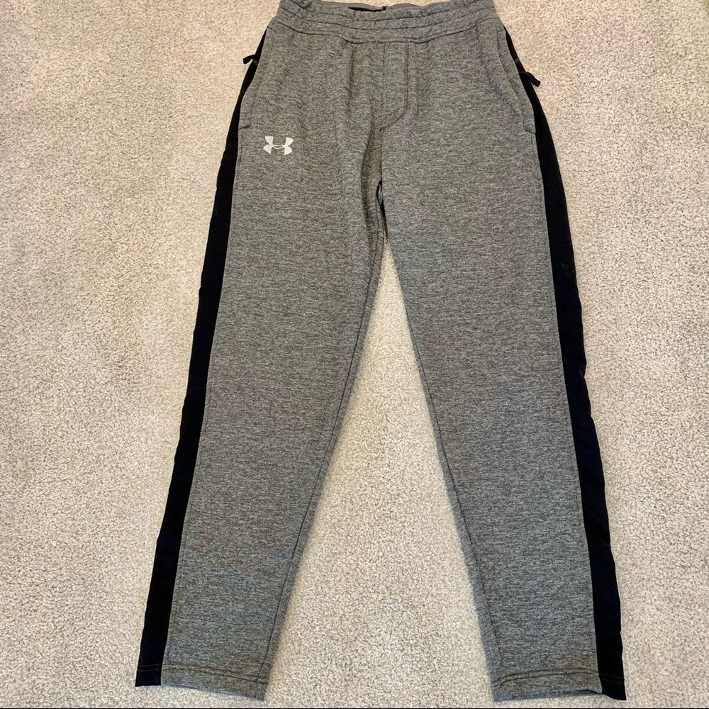 Under Armour Gray Knit‎ Fleece Lined Jogger Pants S